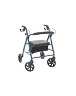 Alerta Four-Wheeled Rollator with Solid Back